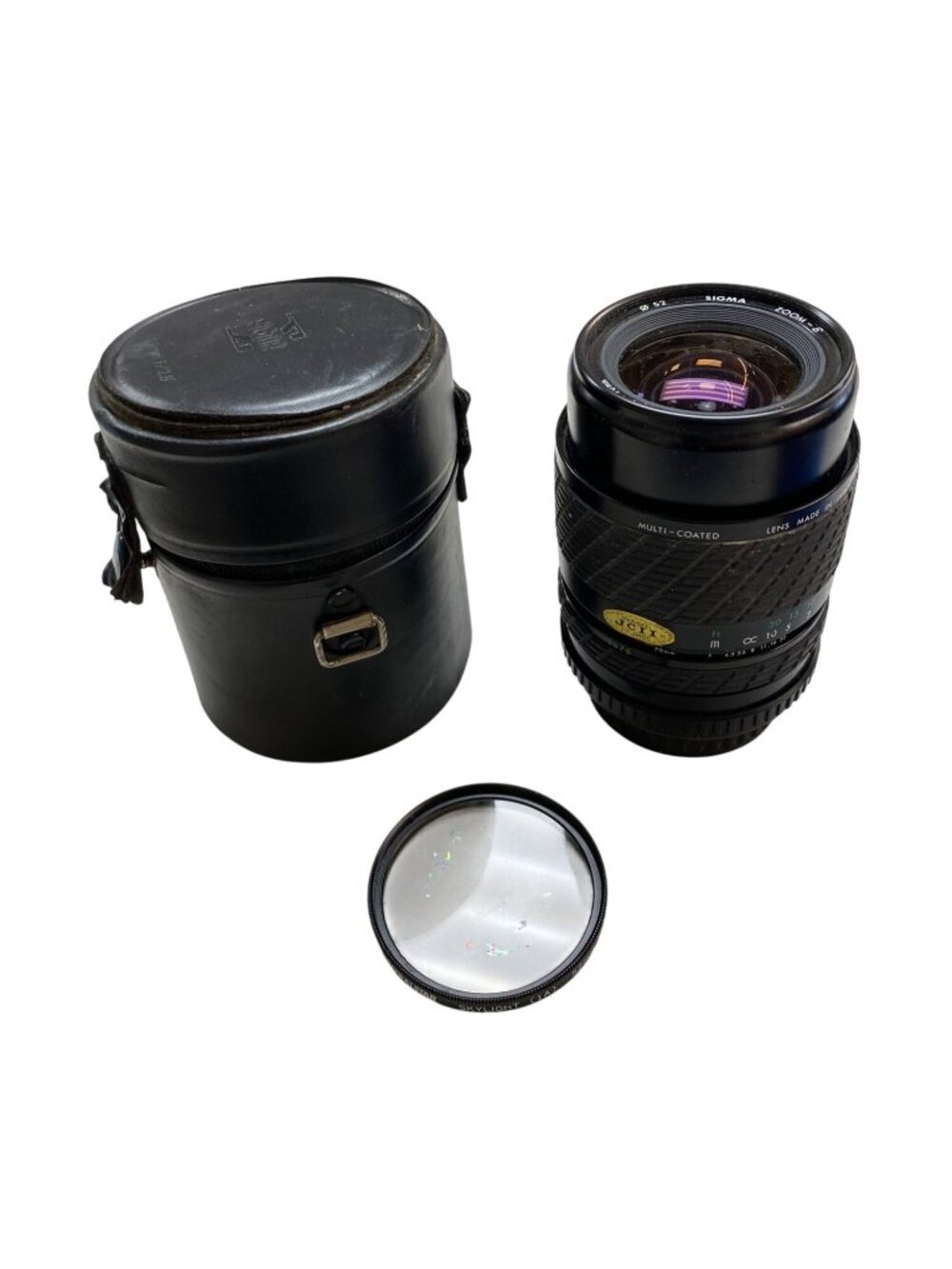 Sigma 52mm Zoom Lens 3 1:3.5-4.5 With Spectralstar Skylight (1A) Filter & Case M
